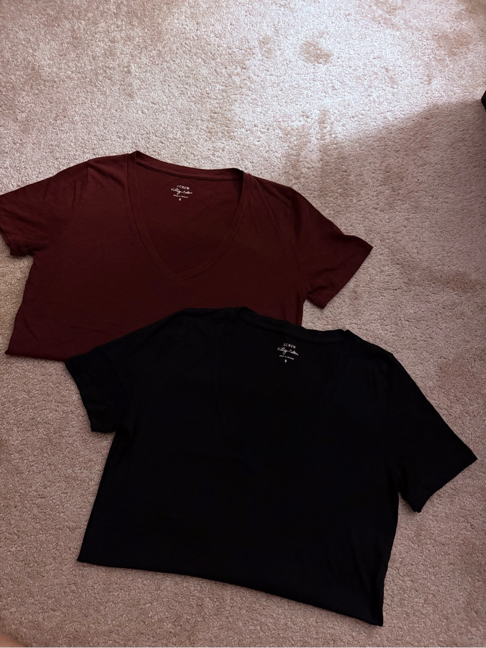 J. Crew V-Neck Vintage Cotton Tshirts